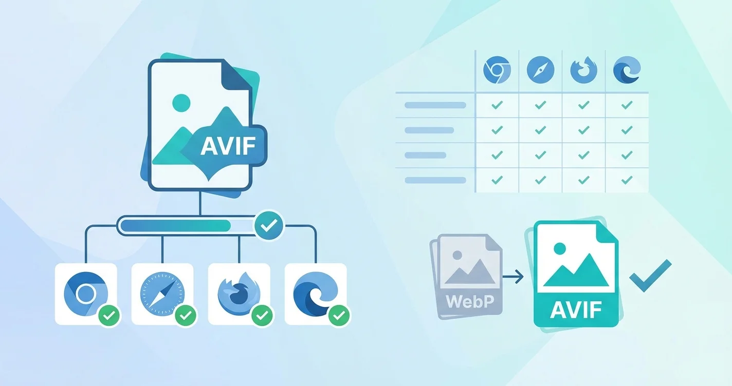 Soporte de AVIF en navegadores en 2026 y cuando cambiar