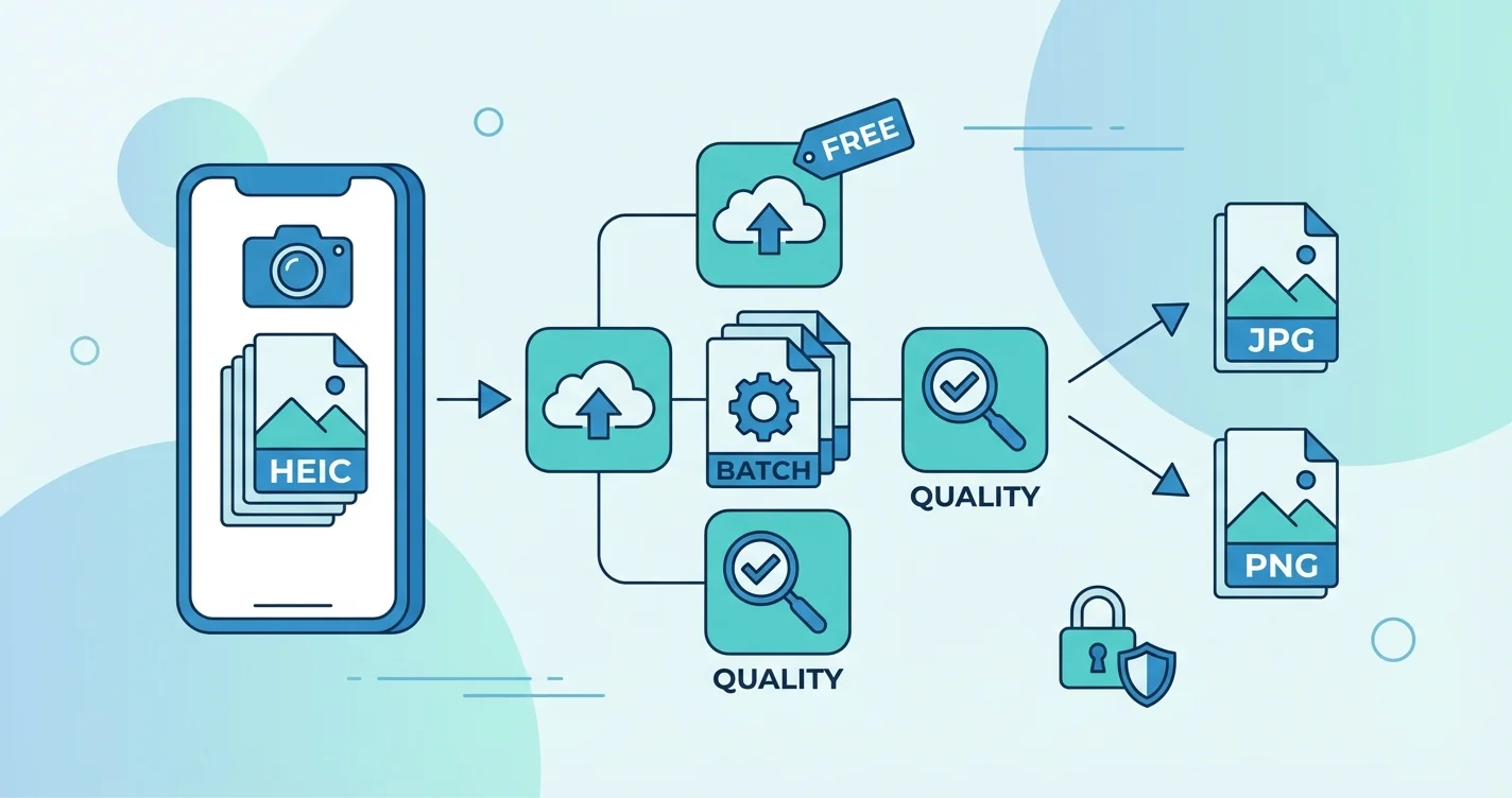 Como convertir fotos HEIC de iPhone a JPG o PNG en 2026